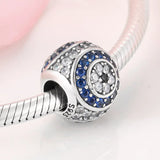 Zircon Hollow Beads Eye S925 Sterling Silver Bracelet DIY