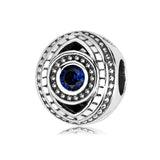Zircon Hollow Beads Eye S925 Sterling Silver Bracelet DIY