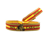 Spain Flag Bracelet Fabric Caballist