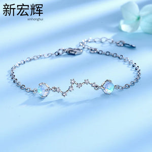 Moonstone Beidou Seven-Star Bracelet Female Women's Moonstone Bracelet
