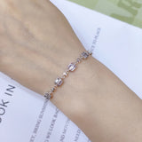 Chain Bracelet with Adjustable Charm for Woman