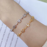 Chain Bracelet with Adjustable Charm for Woman