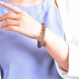 Tea Crystal Beads Bracelet Unisex Healing Energy Jewelry