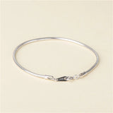 925 Sterling Silver Snake Chain Bracelet Women's Charm Jewelry