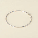 925 Sterling Silver Snake Chain Bracelet Women's Charm Jewelry