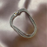 Crystal Three Layer Bracelet for Women