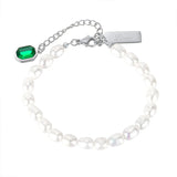 Women's Stainless Steel Pearl Bracelet