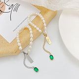 Women's Stainless Steel Pearl Bracelet