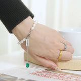 Women's Stainless Steel Pearl Bracelet