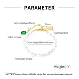 Women's Stainless Steel Pearl Bracelet
