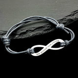 Personalized Infinity Symbol Bracelet Stainless Steel Engraved N