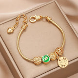 Bracelet for Women Twelve Constellation DIY Big Hole Bead