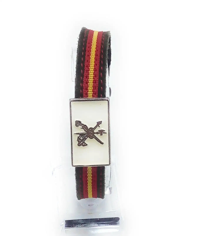 Green Legion Spain Flag Leather Bracelet