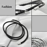 Leather Braided Bracelet for Women Men Baby