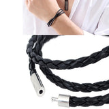 Leather Braided Bracelet for Women Men Baby