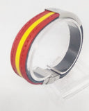 Spain National Shield Leather Bracelet Engraved