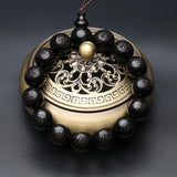 Wooden Rosary Buddha Bracelet Stretch Lucky Bracelet
