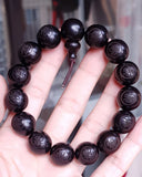 Wooden Rosary Buddha Bracelet Stretch Lucky Bracelet