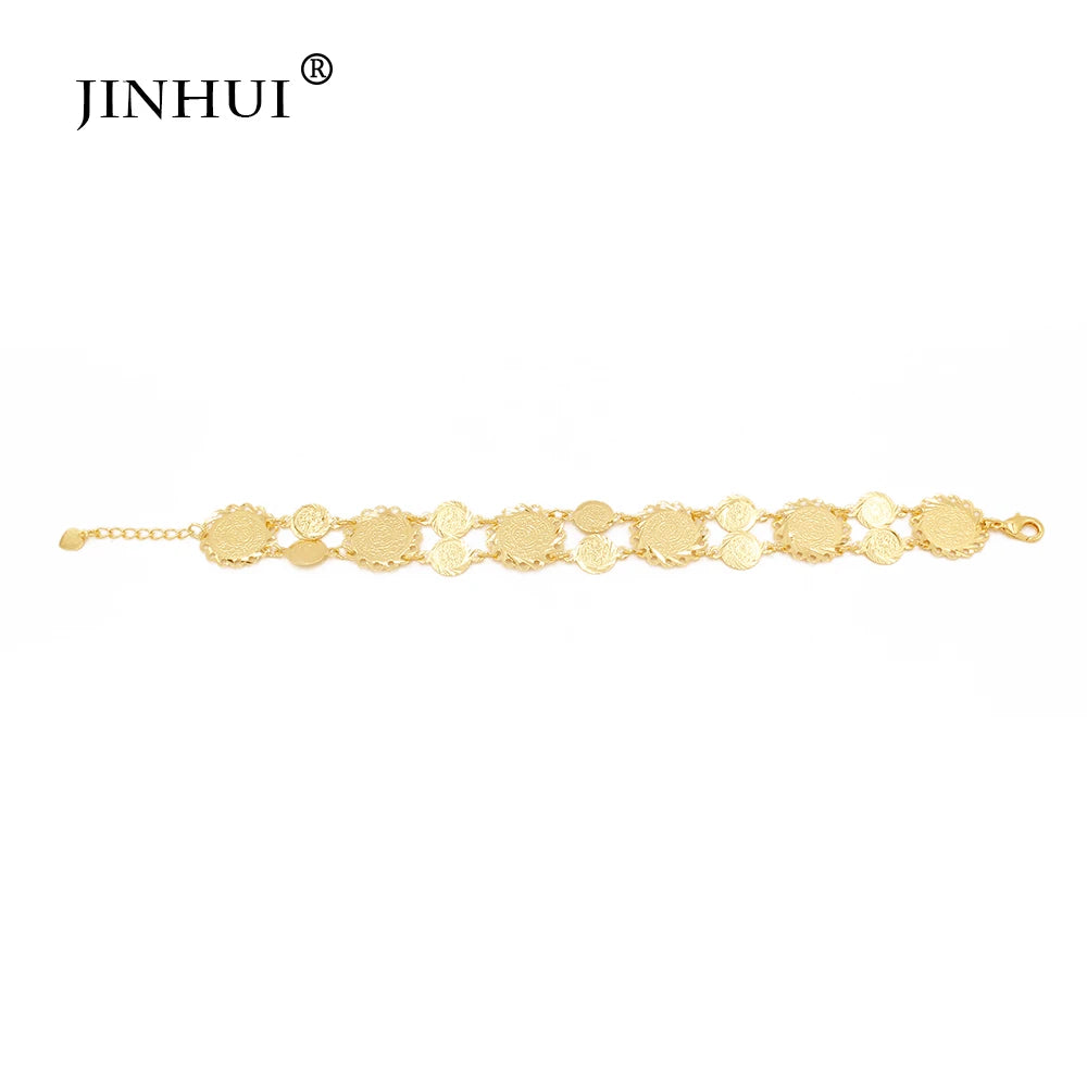 African Coin Bracelet for Women Wedding Party Bangle