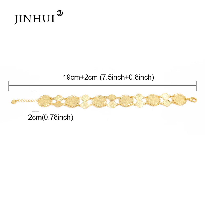 African Coin Bracelet for Women Wedding Party Bangle
