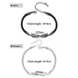 Heart Magnetic Couple Bracelet Adjustable Gift