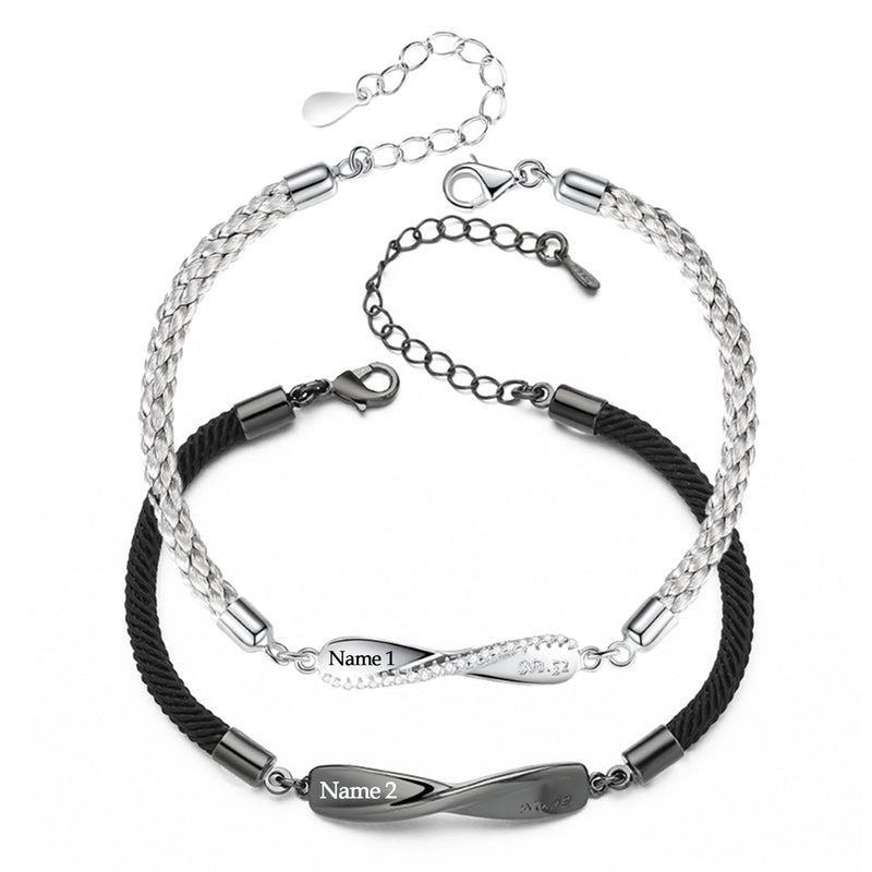 Heart Magnetic Couple Bracelet Adjustable Gift