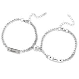 Heart Magnetic Couple Bracelet Adjustable Gift