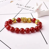 Red Carnelian Stone Charm Bracelet Healing Jewelry Beads