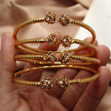 24K Dubai Ethiopian Bracelets For Women Cuff Africa Bangles