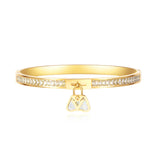 Stainless Steel Bangle Bracelet with Artificial Gem Inlay