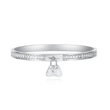 Stainless Steel Bangle Bracelet with Artificial Gem Inlay
