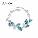 Leaf Crystal Bracelet Colorful For Women Gift Jewelry #112969
