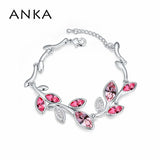 Leaf Crystal Bracelet Colorful For Women Gift Jewelry #112969