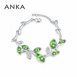 Leaf Crystal Bracelet Colorful For Women Gift Jewelry #112969