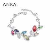 Leaf Crystal Bracelet Colorful For Women Gift Jewelry #112969