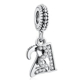 21 Years Of Love Pendant Dangle Charm for Bracelet Bangle DIY Jewelry