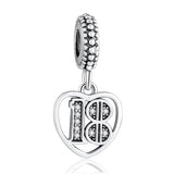 21 Years Of Love Pendant Dangle Charm for Bracelet Bangle DIY Jewelry