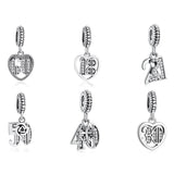 21 Years Of Love Pendant Dangle Charm for Bracelet Bangle DIY Jewelry