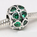 Green Clover Charm Bracelet Bangle DIY Jewelry