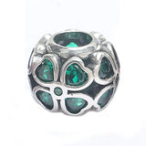 Green Clover Charm Bracelet Bangle DIY Jewelry