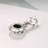 Star Of David Crystal Pendant Charm Bracelet Bangle Women DIY Jewelry