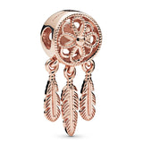 Vintage Floral Robot Dream Catcher Angel Music Note Charm Bracelet Bangle