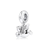 Angel of Love Dangle Charm 925 Silver Jewelry Fits Charms Bracelets