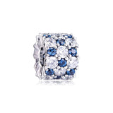 Ice Clear Sparking Charm 925 Silver Bracelet Beads Jewelry for Woman