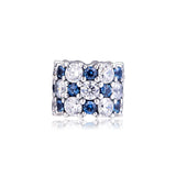 Ice Clear Sparking Charm 925 Silver Bracelet Beads Jewelry for Woman