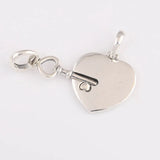 Heart Dangle Charm for Women Bracelet DIY Jewelry
