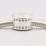 Enamel Family Tree Love Heart Bead Bracelet Bangle