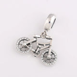Crystal Dangle Bicycle Charm Bracelet for Women