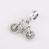 Crystal Dangle Bicycle Charm Bracelet for Women