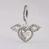 Angel Wing Dangle Charm Bracelet Bangle DIY Jewelry Lady Bracelet